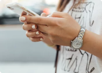 image of telephone in hands